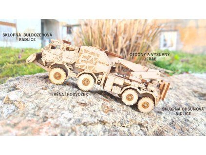Dřevěná stavebnice Treva-30 Excalibur Army 1:64