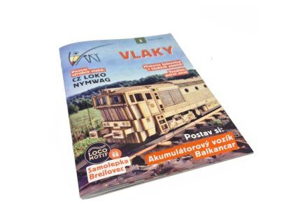 Časopis Vlaky se stavebnicí – obálka