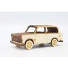 Trabant 601 Combi Deluxe 1:43 – sestavený dřevěný model