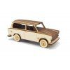 Dřevěná stavebnice Trabant 601 Combi Deluxe 1:43