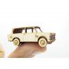 Dřevěná stavebnice Trabant 601 Combi Deluxe 1:64