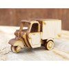 Dřevěná stavebnice Nákladní tříkolky 1:64