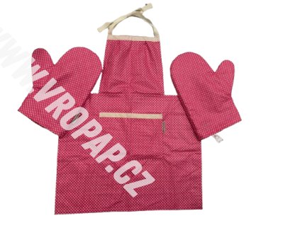 Kuchyňská sada chňapky zástěra