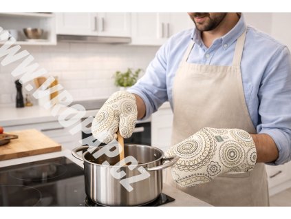 Kuchyňské chňapky mandala s magnetem