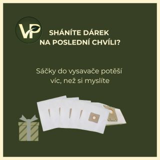 Sháníte dárek na poslední chvíli? 🎁 Někdy potěší právě to, co se opravdu využije. Sáčky do vysavače jsou malý, praktický...