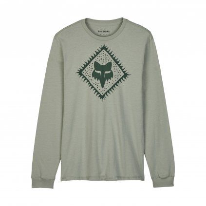 Pánské triko Fox Leo Prem Ls Tee - Grey Vintage