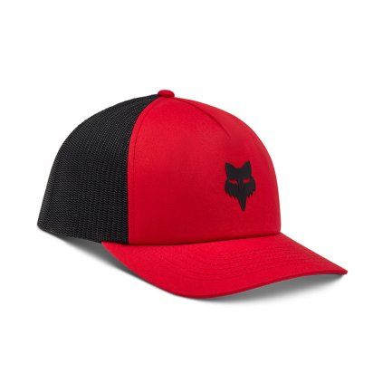 Pánská kšiltovka Fox Fox Head Trucker Hat - Flame Red