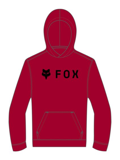 Dětská mikina Fox Yth Absolute Fleece Po - Flame Red (Velikost YL)