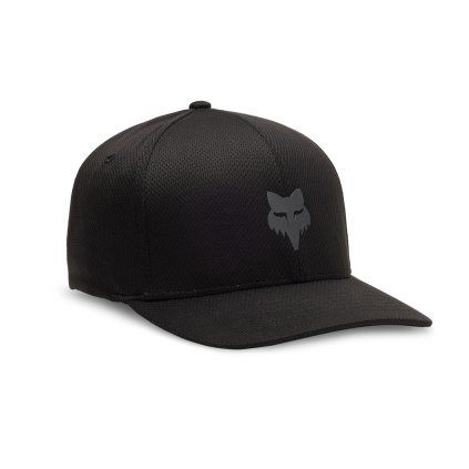 Pánská čepice Fox Fox Head Tech Flexfit Hat - Black/Charcoal