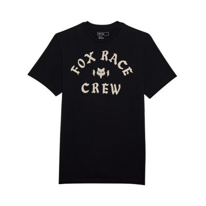 Pánské triko Fox Race Crew Ss Prem Tee - Black