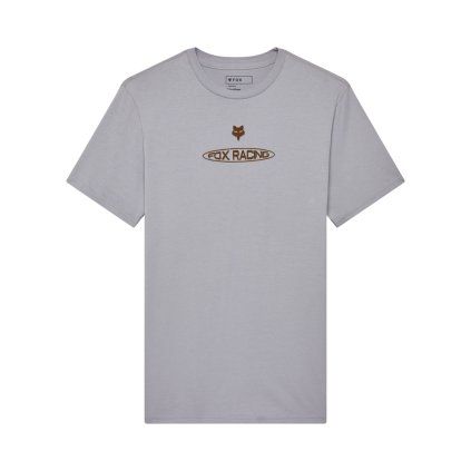 Pánské triko Fox Planet Moto Ss Prem Tee - Steel Grey