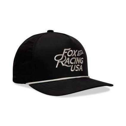 Pánská kšiltovka Fox Fox Flag Rope Hat - Black