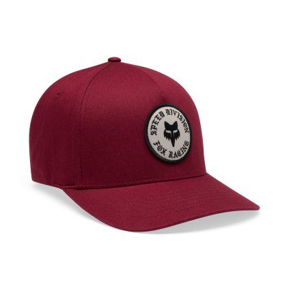 Pánská kšiltovka Fox Badge Flexfit Hat - Cabernet