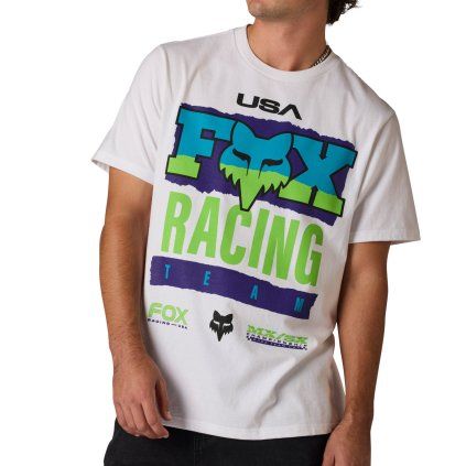 Pánské triko Fox Hardcore 195 Original Ss Tee - White