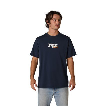Pánské triko Fox Checker 195 Original Ss Tee - Midnight