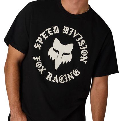 Pánské triko Fox Badge 195 Original Ss Tee - Black