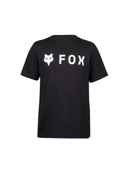 Dětské triko Fox Yth Absolute Ss Tee - Black (Velikost YL)