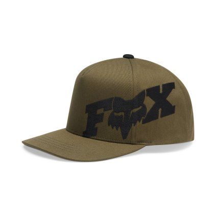 Dětská čepice Fox Yth F Head X Snapback - Olive Green