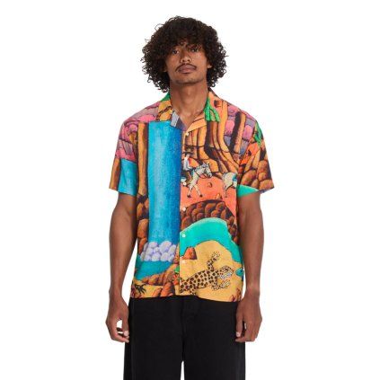 Pánská košile Volcom Fa Mickey Mason Ss (Velikost XS)