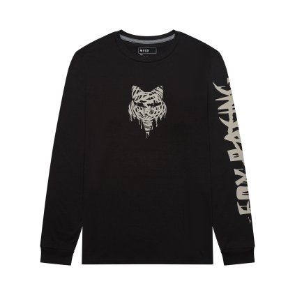 Pánské triko Fox Roughcut Dri-Release Md Ls Tee - Black