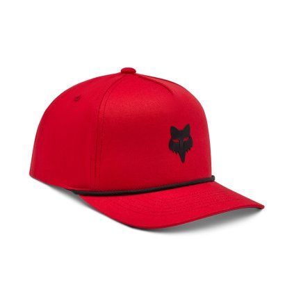 Pánská kšiltovka Fox Fox Head Rope Hat - Flame Red