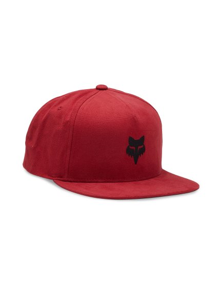 9688 panska ksiltovka fox fox head snapback hat flame red