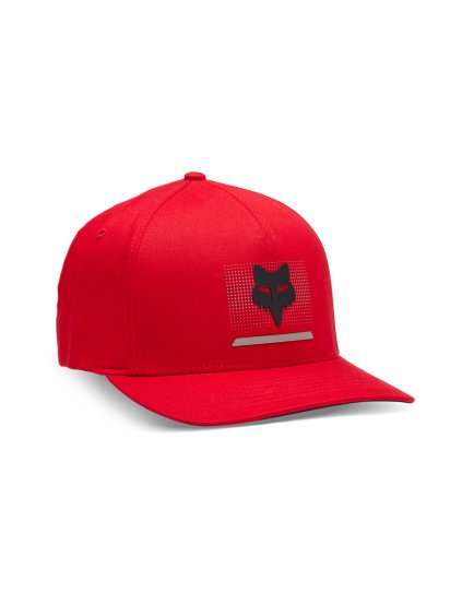 Pánská kšiltovka Fox Optical Flexfit Hat - Flame Red (Velikost L/XL)