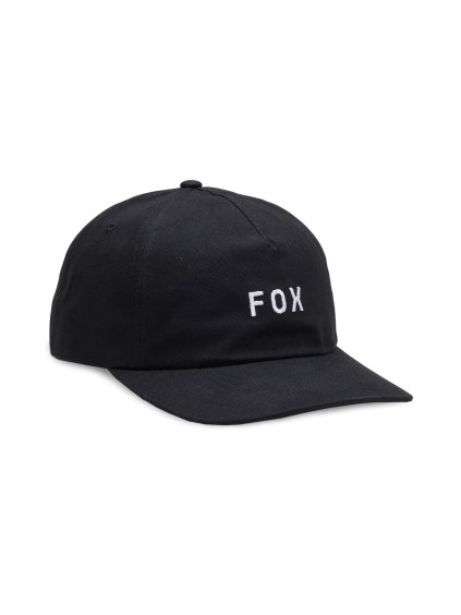 9502 2 panska ksiltovka fox wordmark adjustable hat black