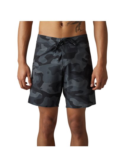 Pánské plavky Fox Overhead Camo Stretch 18" - Black Camor (Velikost 30)