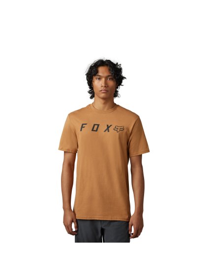 Pánské triko Fox Absolute Ss Prem Tee - Cognac (Velikost 2X)