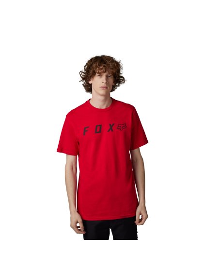 Pánské triko Fox Absolute Ss Prem Tee - Flame Red (Velikost 2X)