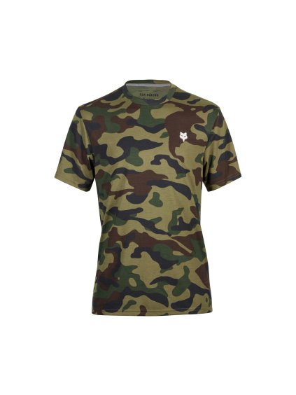 Pánské triko Fox Fox Head Ss Tech Tee Camo - Green Camo (Velikost L)