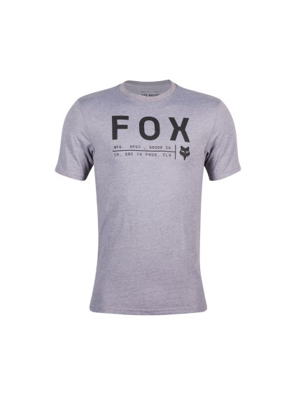 Pánské triko Fox Non Stop Ss Tech Tee - Heather Graphite (Velikost L)