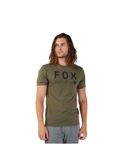 Pánské triko Fox Non Stop Ss Tech Tee - Olive Green (Velikost L)
