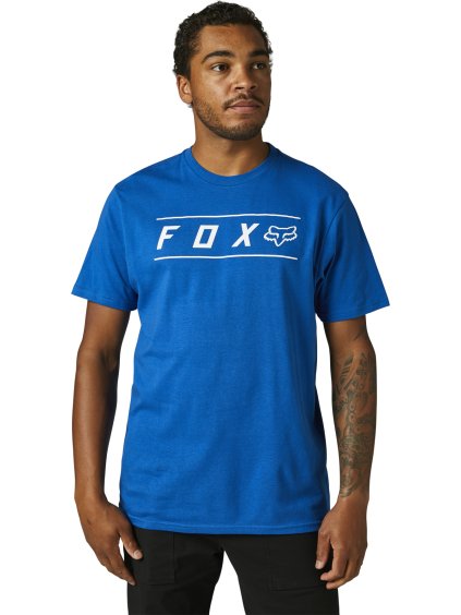 Pánské triko Fox Racing Pinnacle Ss Premium Tee - Royal Blue (Velikost 2X)