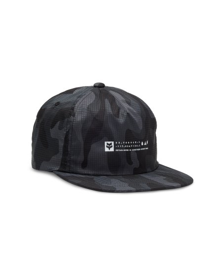 Pánská kšiltovka Fox Base Over Adjustable Hat - Black Camo