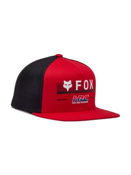 Dětská kšiltovka Fox Yth Fox X Honda Snapback Hat - Flame Red