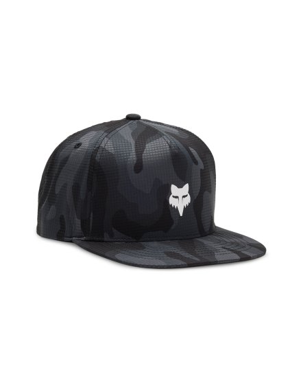 Pánská kšiltovka Fox Fox Head Camo Tech Snapback - Black Camo