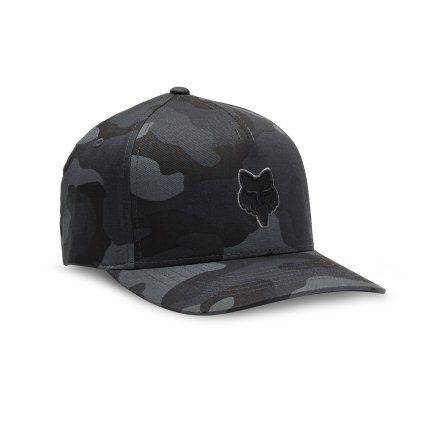 Pánská čepice Fox Fox Head Flexfit Hat - Black Camo