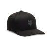 Pánská čepice Fox Fox Head Tech Flexfit Hat - Black/Charcoal
