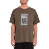 Pánské triko Volcom Tt B Iguchi Valley Sst - Dark Earth