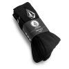Pánské ponožky Volcom Full Stone Sock 3Pk - Black