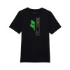 Dětské triko Fox Yth Throttle Ss Tee - Black