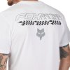 Pánské triko Fox Checkered Ss Prem Tee - Optic White