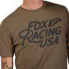 Pánské triko Fox Fox Flag Ss Prem Tee - Military