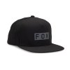 Pánská kšiltovka Fox Wordmark Tech Sb Hat - Black