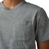Pánské triko Fox Level Up Ss Pkt Tee - Heather Graphite