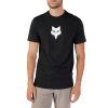 Pánské triko Fox Fox Head Ss Prem Tee - Black