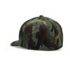 Pánská kšiltovka Fox Fox Head Camo Tech Flexfit - Green Camo