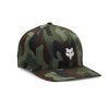 Pánská kšiltovka Fox Fox Head Camo Tech Flexfit - Green Camo